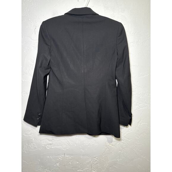 Theory black wool blazer womens 4 corpcore career office business clean girl - Picture 5 of 9